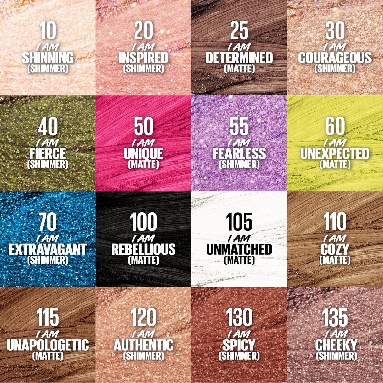 imageMAYBELLINE Color Tattoo Longwear MultiUse Eye Shadow Stix Eye Makeup I am Determined Dark Brown MatteI Am Cheeky