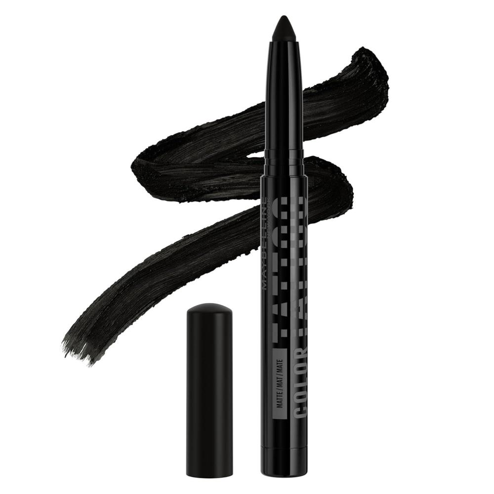 imageMAYBELLINE Color Tattoo Longwear MultiUse Eye Shadow Stix Eye Makeup I am Determined Dark Brown Matte100 I AM REBELLIOUS MATTE BLACK