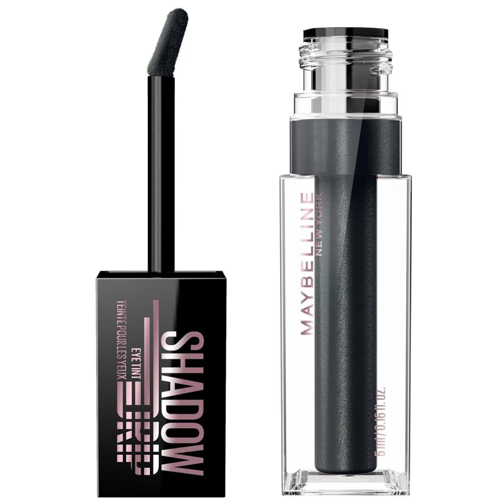 imageMAYBELLINE Shadow Drip Eye Tint Liquid Eyeshadow HighImpact Lightweight Shimmer Eye Shadow with Up To 16HR Wear Amethyst Drip 1 Count50 ONYX DRIP