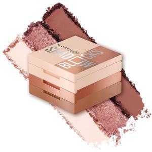 Maybelline New York Shadow Blocks Shadow Blocks Eyeshadow Palette, Stacked Eye Shadow Trio, 82nd & Park Ave, 0.08 oz(10 82ND & PARK AVE)