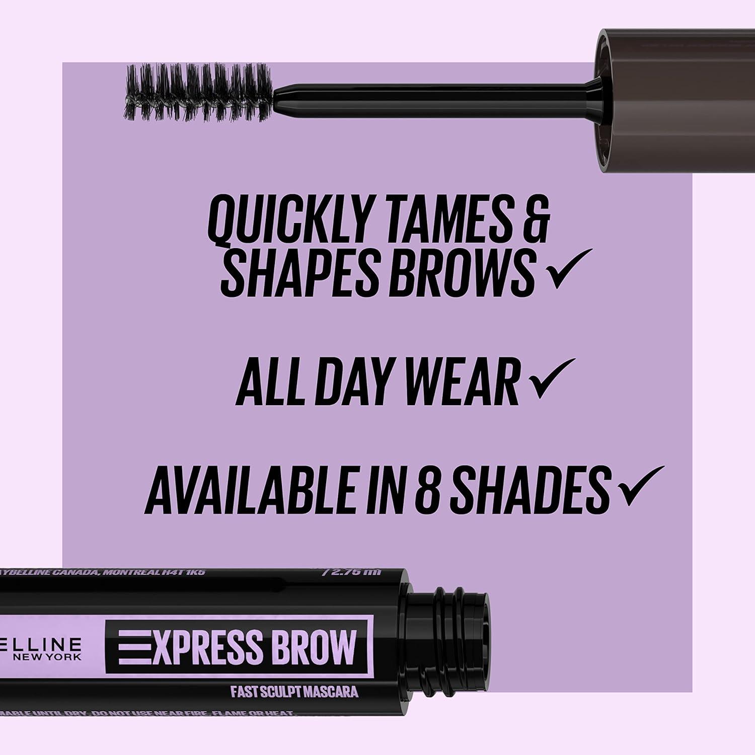 imageMaybelline Brow Fast Sculpt Shapes Eyebrows Eyebrow Mascara Makeup Deep Brown 009 Fl Oz257 MEDIUM BROWN