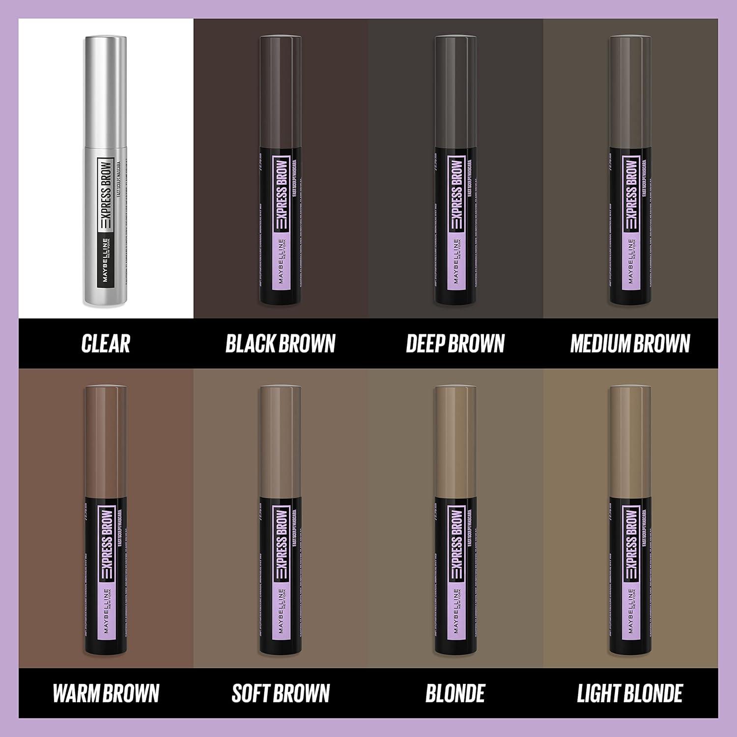 imageMaybelline Brow Fast Sculpt Shapes Eyebrows Eyebrow Mascara Makeup Deep Brown 009 Fl Oz257 MEDIUM BROWN