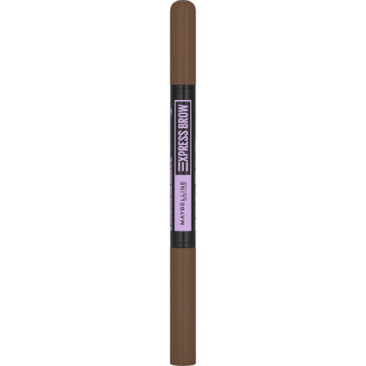imageMaybelline Express Brow 2In1 Pencil and Powder Eyebrow Makeup Black Brown 1 Count257 Medium Brown