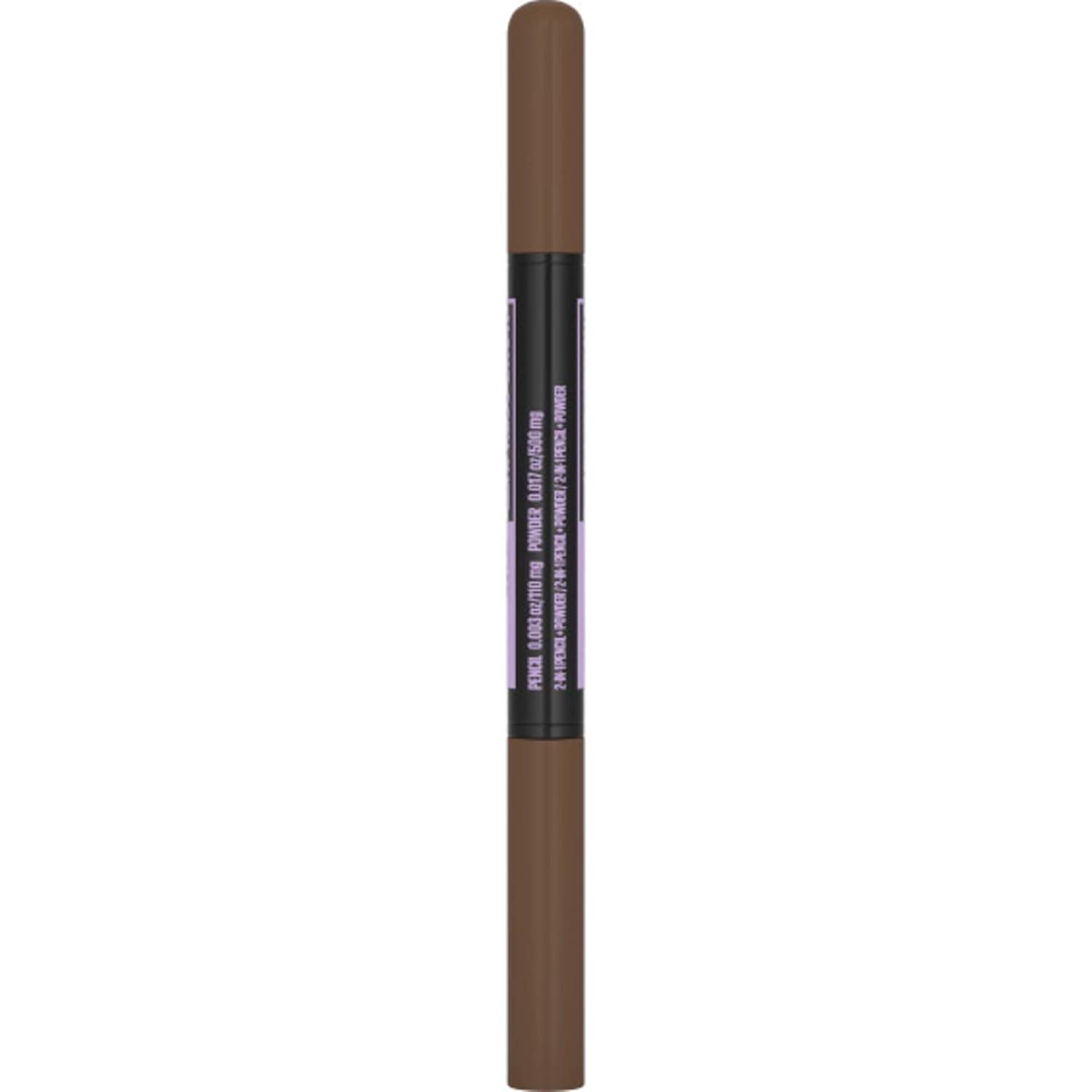 imageMaybelline Express Brow 2In1 Pencil and Powder Eyebrow Makeup Black Brown 1 Count257 Medium Brown