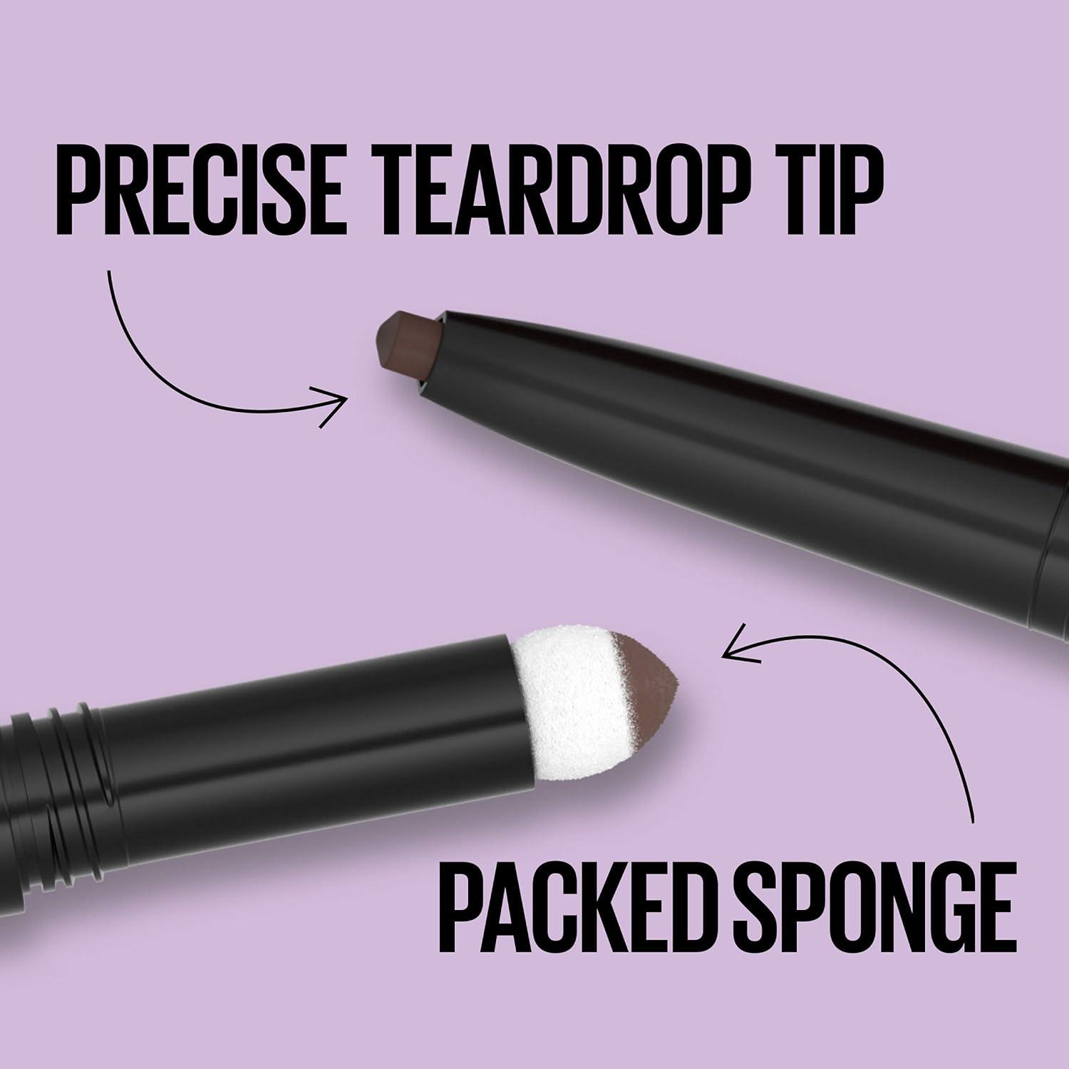 imageMaybelline Express Brow 2In1 Pencil and Powder Eyebrow Makeup Black Brown 1 Count257 Medium Brown