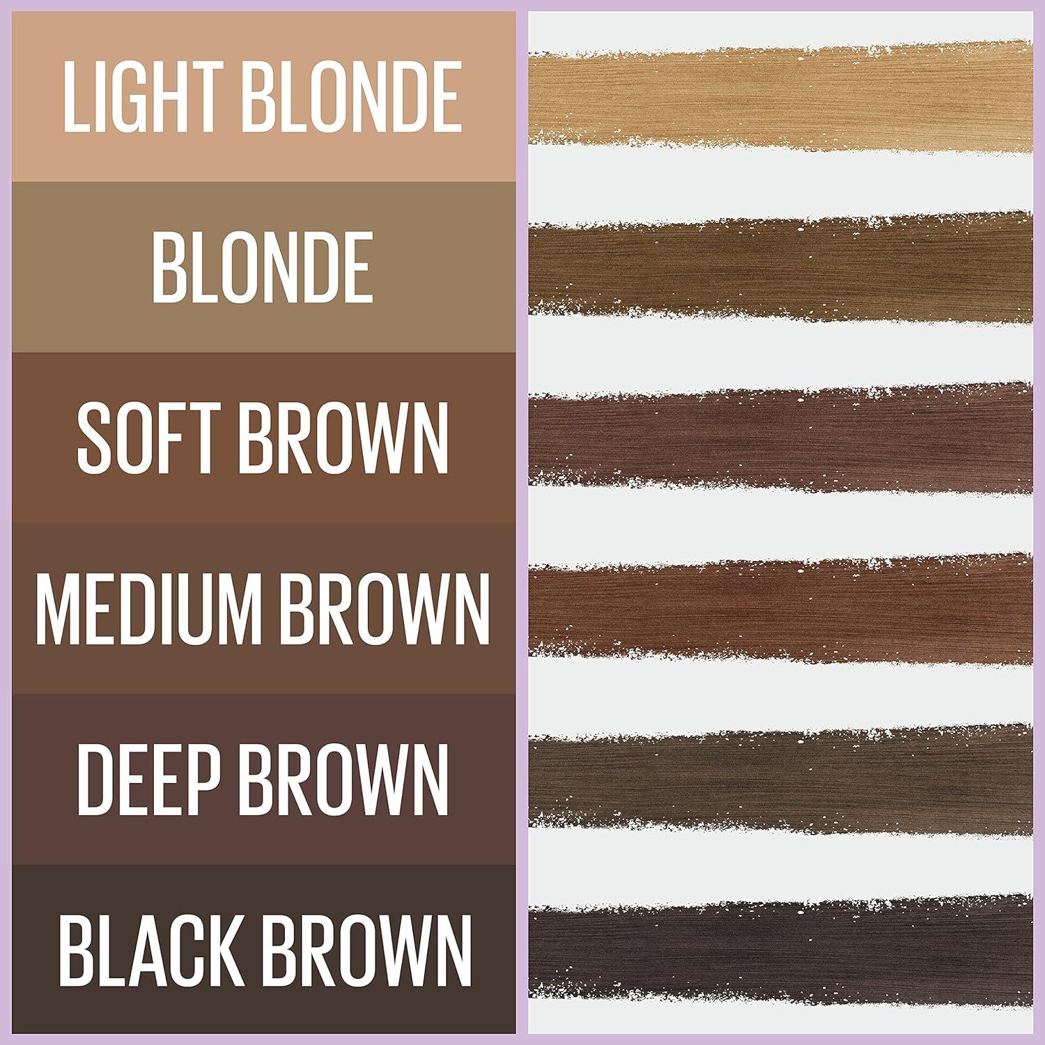 imageMaybelline Express Brow 2In1 Pencil and Powder Eyebrow Makeup Black Brown 1 Count260 Deep Brown