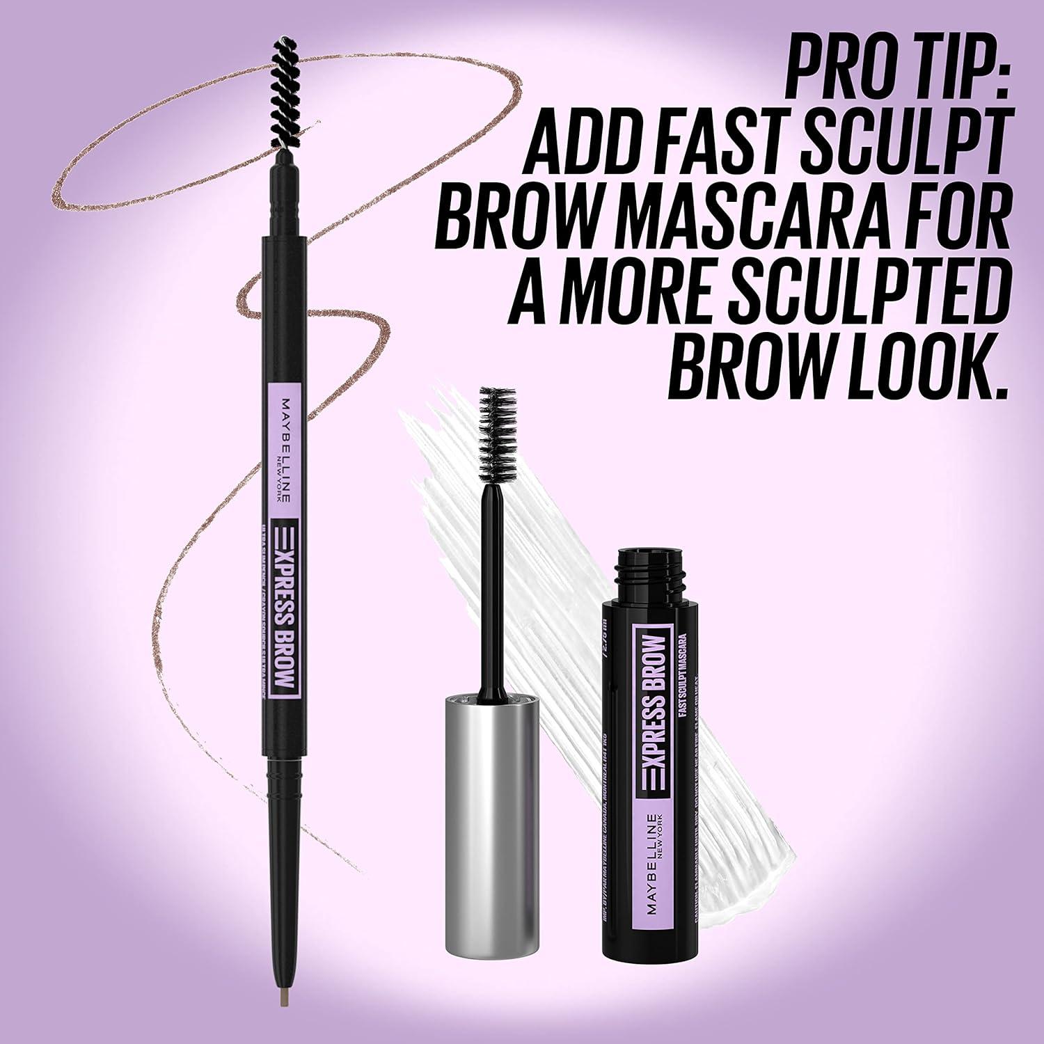 imageMaybelline Express Brow 2In1 Pencil and Powder Eyebrow Makeup Black Brown 1 CountLight Blonde