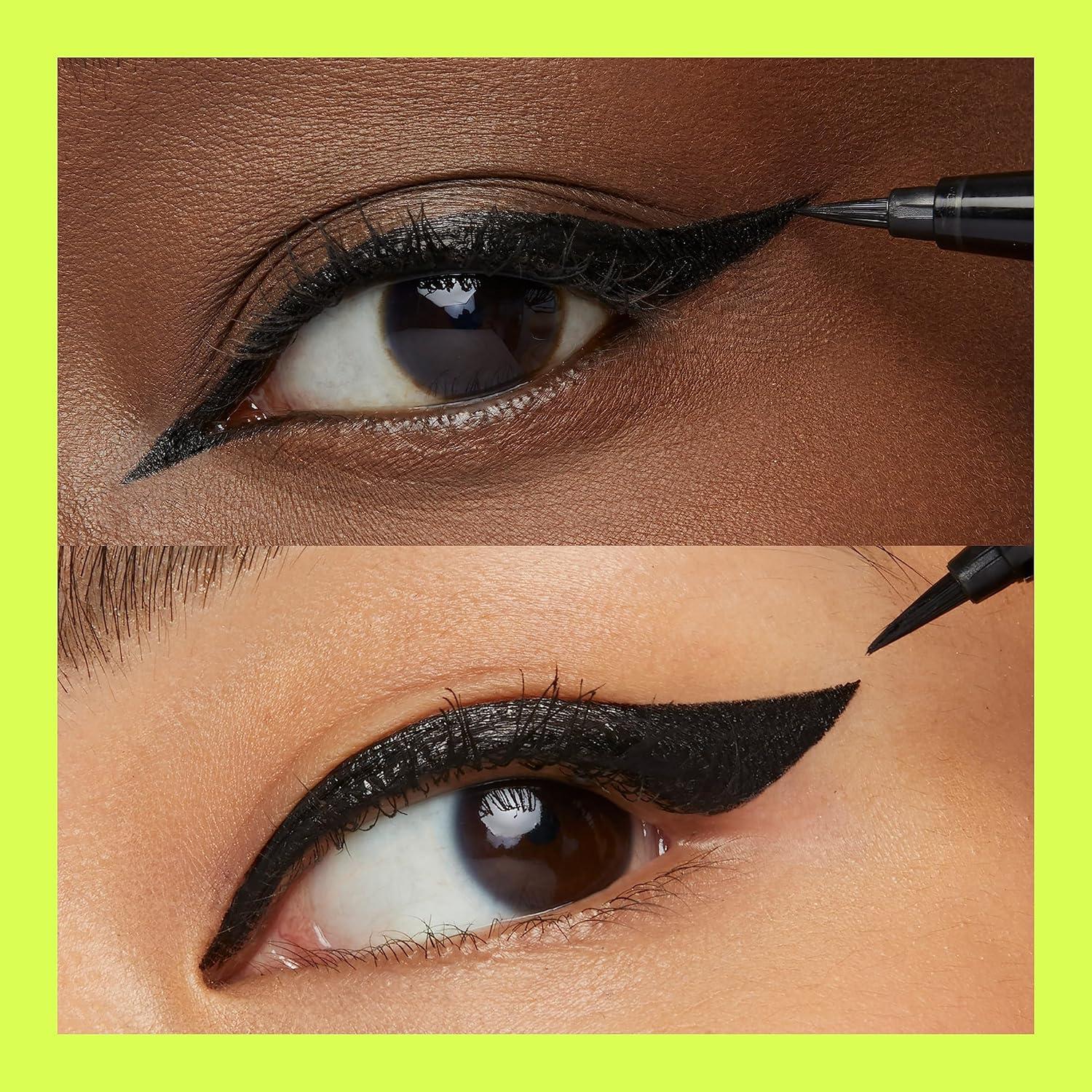 imageMaybelline Tattoo Studio Ink Pen Liquid Eyeliner Up to 24 Hours of Wear Waterproof amp SmudgeResistant Make Up Brown 1 CountMATTE BLACK