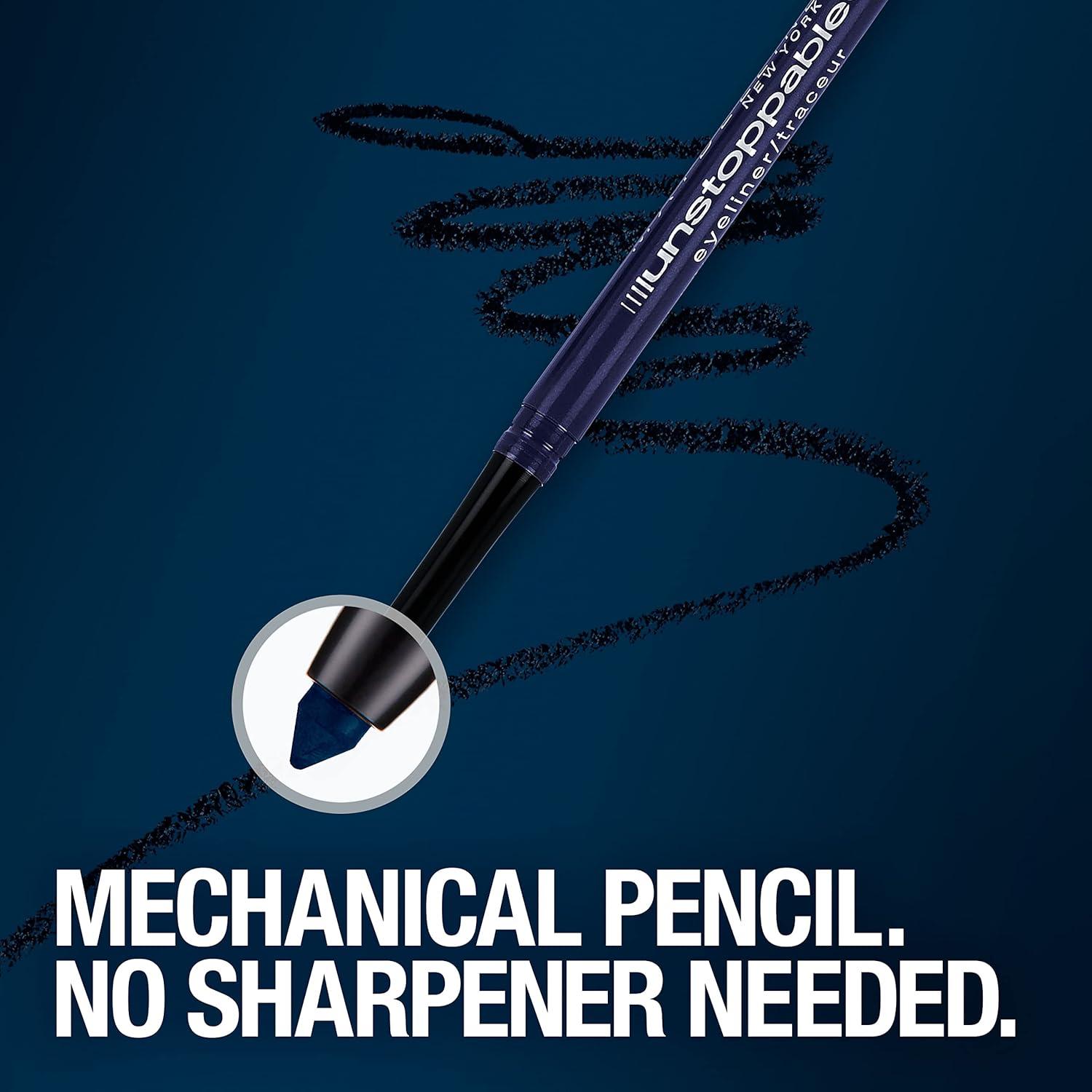 imageMaybelline Unstoppable Waterproof Mechanical Brown Eyeliner Pencil Easy to Apply Smooth Glide Up to 24 Hour Wear CinnabarOnyx