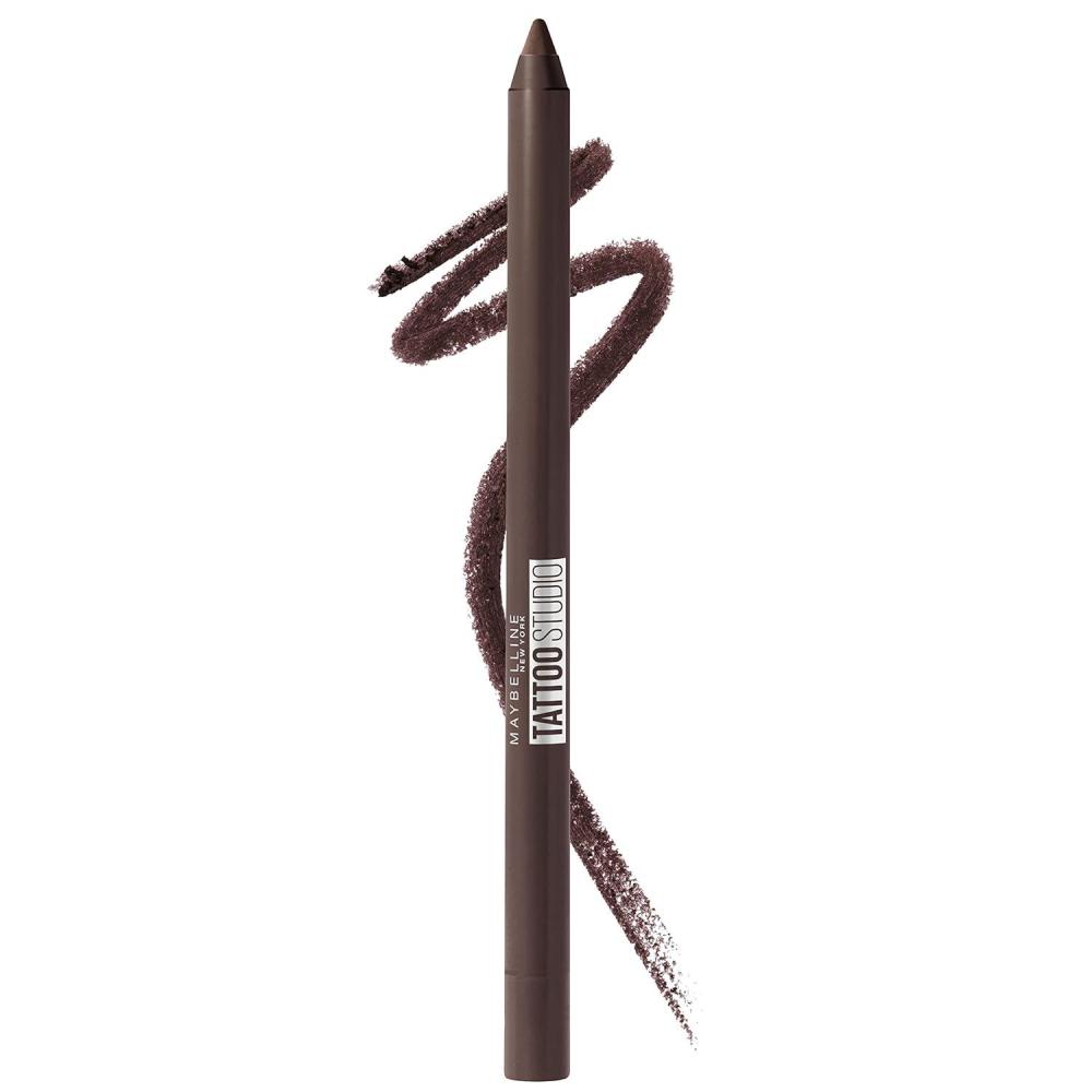 imageMAYBELLINE New York Tattoo Studio LongLasting Sharpenable Eyeliner Pencil Glide on Smooth Gel Pigments with 36 Hour Wear Waterproof Arctic Skies 004 oz910 BOLD BROWN