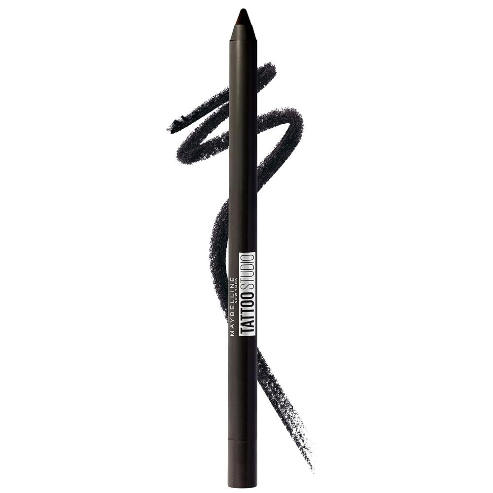 imageMAYBELLINE New York Tattoo Studio LongLasting Sharpenable Eyeliner Pencil Glide on Smooth Gel Pigments with 36 Hour Wear Waterproof Arctic Skies 004 oz900 DEEP ONYX