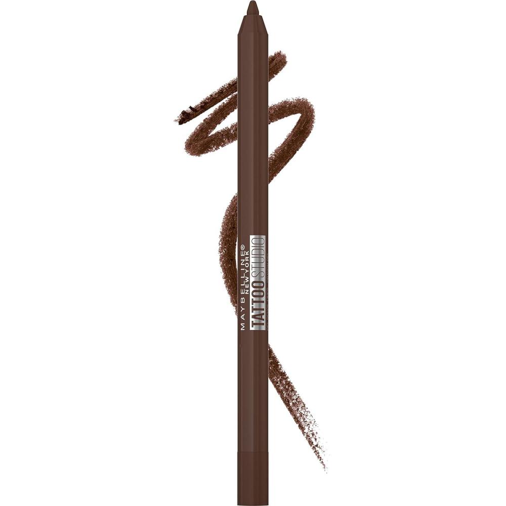 imageMAYBELLINE New York Tattoo Studio LongLasting Sharpenable Eyeliner Pencil Glide on Smooth Gel Pigments with 36 Hour Wear Waterproof Arctic Skies 004 oz911 SMOOTH WALNUT