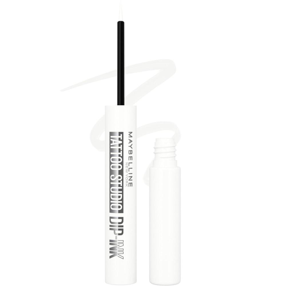 imageMAYBELLINE Tattoo Studio DipInk Liquid Eyeliner Waterproof Eyeliner With Up to 24 Hour Wear Brown Expression 1 Count104 White Canvas