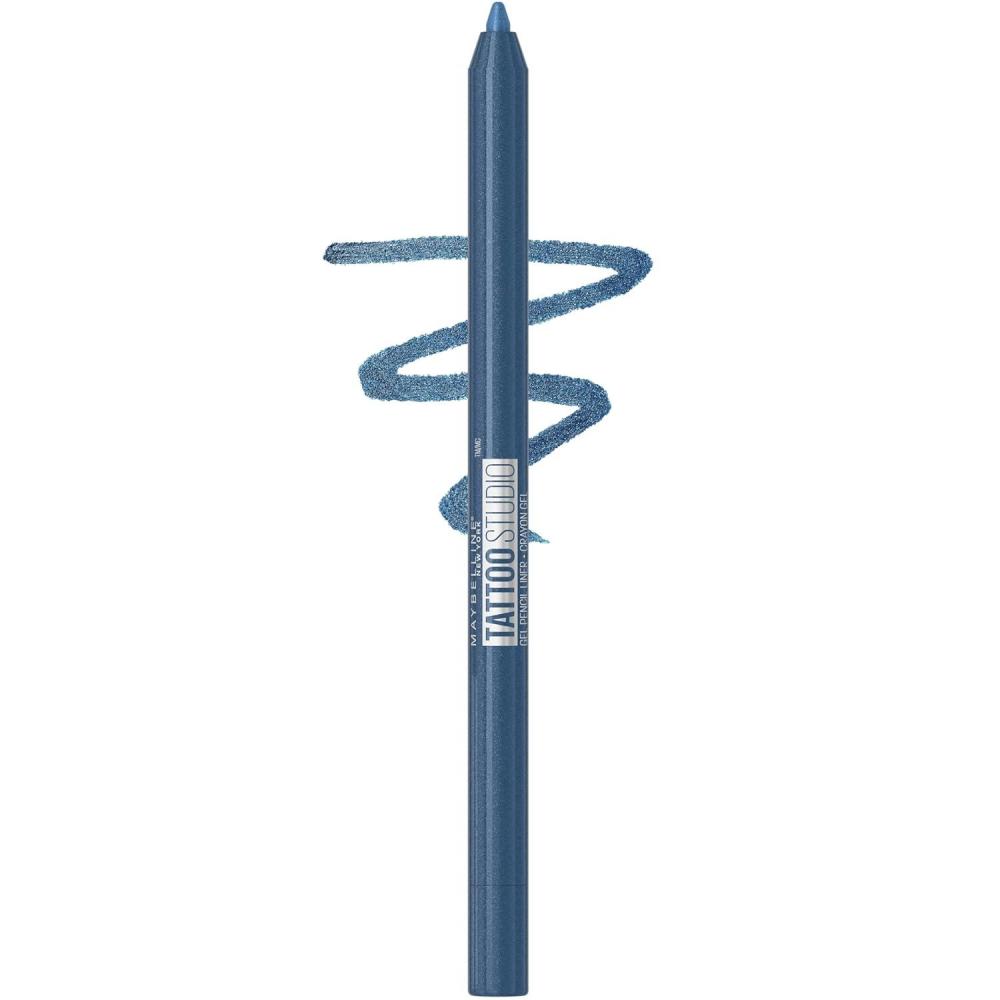 imageMAYBELLINE Tattoo Studio Sharpenable Eyeliner Pencil 36 Hour Wear Waterproof Tealtini 1 CountNavy Bling