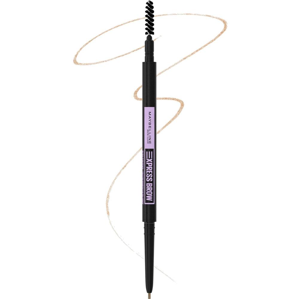 imageMaybelline Express Brow 2In1 Pencil and Powder Eyebrow Makeup Black Brown 1 CountLight Blonde