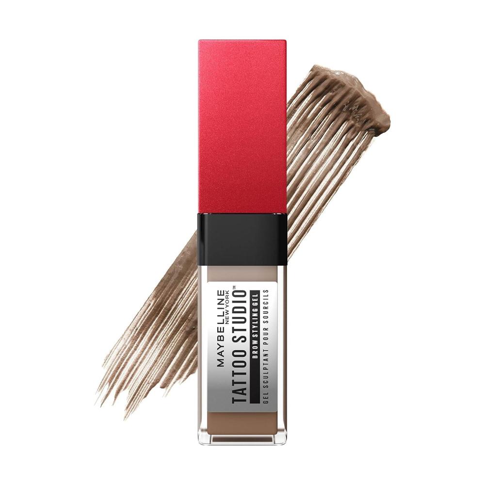 imageMaybelline Tattoo Studio Brow Styling Gel Waterproof Eyebrow Make Up Brow Tint for Up to 36HR Wear Deep Brown 1 Count250 BLONDE