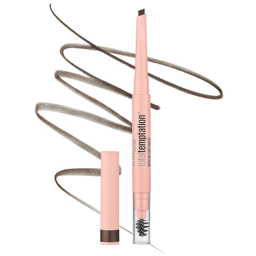 imageMaybelline Total Temptation Eyebrow Definer Pencil Soft Brown 1 Count315 DEEP BROWN