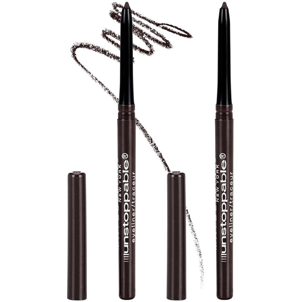 imageMaybelline Unstoppable Waterproof Mechanical Brown Eyeliner Pencil Easy to Apply Smooth Glide Up to 24 Hour Wear Espresso Pack of 2