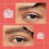 Maybelline Build-A-Brow 2-in-1 Brow Pen and Sealing Eyebrow Gel, Eyebrow Makeup for Real-Looking, Fuller Brows, Medium Brown, 1 Count(260 DEEP BROWN)