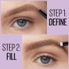 Maybelline Express Brow 2-In-1 Pencil and Powder Eyebrow Makeup, Black Brown, 1 Count(250 Blonde)
