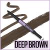 Maybelline Express Brow 2-In-1 Pencil and Powder Eyebrow Makeup, Black Brown, 1 Count(260 Deep Brown)