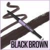 Maybelline Express Brow 2-In-1 Pencil and Powder Eyebrow Makeup, Black Brown, 1 Count(262 Black Brown)