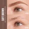 Maybelline Express Brow Ultra Slim Eyebrow Makeup, Brow Pencil with Precision Tip and Spoolie for Defined Eyebrows, Black, 1 Count(SOFT BROWN & CLEAR FAST SCULPT BUNDLE)
