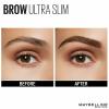 Maybelline Express Brow Ultra Slim Eyebrow Makeup, Brow Pencil with Precision Tip and Spoolie for Defined Eyebrows, Black, 1 Count(Warm Brown)
