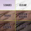 Maybelline Super Lock Brow Glue Eyebrow Gel, Lightweight Brow Gel For Up To 24HR Hold, Clear, 1 Count(257 Medium Brown)