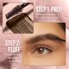 Maybelline Superfluff Volumizing Brow Mousse, All Day Tinted Brow Gel For Soft Full Brows, Deep Brown, 1 Count(BLACK)