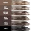 Maybelline Tattoo Studio Brow Styling Gel, Waterproof Eyebrow Make Up, Brow Tint for Up to 36HR Wear, Deep Brown, 1 Count(257 MEDIUM BROWN)