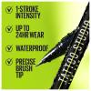 Maybelline Tattoo Studio Ink Pen Liquid Eyeliner, Up to 24 Hours of Wear, Waterproof & Smudge-Resistant Make Up, Brown, 1 Count(MATTE BLACK)