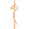 MAYBELLINE New York Tattoo Studio Long-Lasting Sharpenable Eyeliner Pencil, Glide on Smooth Gel Pigments with 36 Hour Wear, Waterproof Arctic Skies 0.04 oz(820 BISCOTTI CREAM)