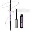 Maybelline Express Brow Ultra Slim Eyebrow Makeup, Brow Pencil with Precision Tip and Spoolie for Defined Eyebrows, Black, 1 Count(BLONDE & CLEAR FAST SCULPT BUNDLE)
