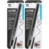 Maybelline Eyestudio Lasting Drama Waterproof Matte Gel Pencil Black Eyeliner Makeup, Jet Black, 2 Count(JET BLACK)