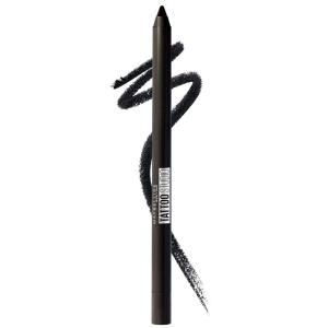 MAYBELLINE New York Tattoo Studio Long-Lasting Sharpenable Eyeliner Pencil, Glide on Smooth Gel Pigments with 36 Hour Wear, Waterproof Arctic Skies 0.04 oz(900 DEEP ONYX)