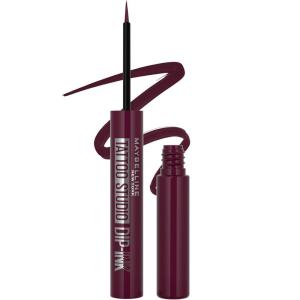 MAYBELLINE Tattoo Studio Dip-Ink Liquid Eyeliner, Waterproof Eyeliner With Up to 24 Hour Wear, Brown Expression, 1 Count(103 Burgundy Boost)