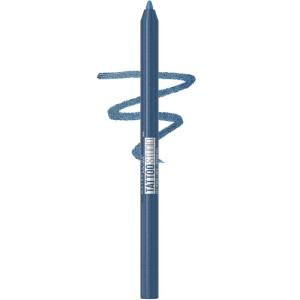 MAYBELLINE Tattoo Studio Sharpenable Eyeliner Pencil, 36 Hour Wear, Waterproof, Tealtini, 1 Count(Navy Bling)