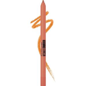MAYBELLINE Tattoo Studio Sharpenable Eyeliner Pencil, 36 Hour Wear, Waterproof, Tealtini, 1 Count(Orange Flash)