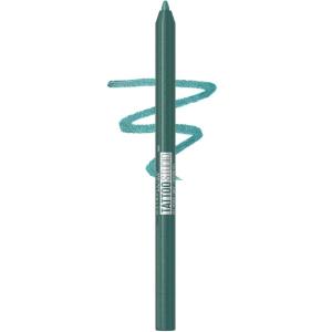 MAYBELLINE Tattoo Studio Sharpenable Eyeliner Pencil, 36 Hour Wear, Waterproof, Tealtini, 1 Count(Tealtini)