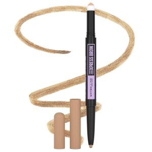 Maybelline Express Brow 2-In-1 Pencil and Powder Eyebrow Makeup, Black Brown, 1 Count(248 Light Blonde)