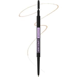 Maybelline Express Brow 2-In-1 Pencil and Powder Eyebrow Makeup, Black Brown, 1 Count(Light Blonde)