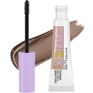 Maybelline Super Lock Brow Glue Eyebrow Gel, Lightweight Brow Gel For Up To 24HR Hold, Clear, 1 Count(253 Taupe)