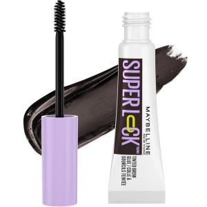 Maybelline Super Lock Brow Glue Eyebrow Gel, Lightweight Brow Gel For Up To 24HR Hold, Clear, 1 Count(264 Black)