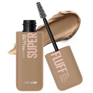Maybelline Superfluff Volumizing Brow Mousse, All Day Tinted Brow Gel For Soft Full Brows, Deep Brown, 1 Count(BLONDE)