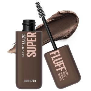 Maybelline Superfluff Volumizing Brow Mousse, All Day Tinted Brow Gel For Soft Full Brows, Deep Brown, 1 Count(DEEP BROWN)
