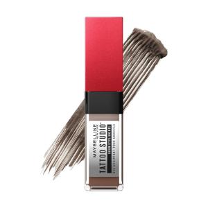 Maybelline Tattoo Studio Brow Styling Gel, Waterproof Eyebrow Make Up, Brow Tint for Up to 36HR Wear, Deep Brown, 1 Count(255 SOFT BROWN)