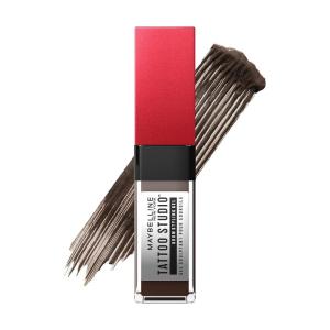 Maybelline Tattoo Studio Brow Styling Gel, Waterproof Eyebrow Make Up, Brow Tint for Up to 36HR Wear, Deep Brown, 1 Count(260 DEEP BROWN)