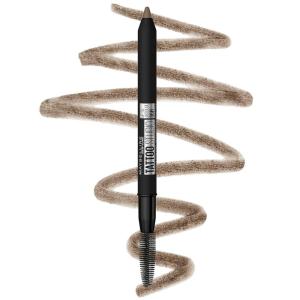 Maybelline TattooStudio Waterproof Eyebrow Pencil, Sharpenable, Longwear, Long Lasting, Pigmented Eyebrow Pencil for Defined Brows, Black Brown, 1 Count(250 BLONDE)
