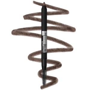 Maybelline TattooStudio Waterproof Eyebrow Pencil, Sharpenable, Longwear, Long Lasting, Pigmented Eyebrow Pencil for Defined Brows, Black Brown, 1 Count(260 DEEP BROWN)